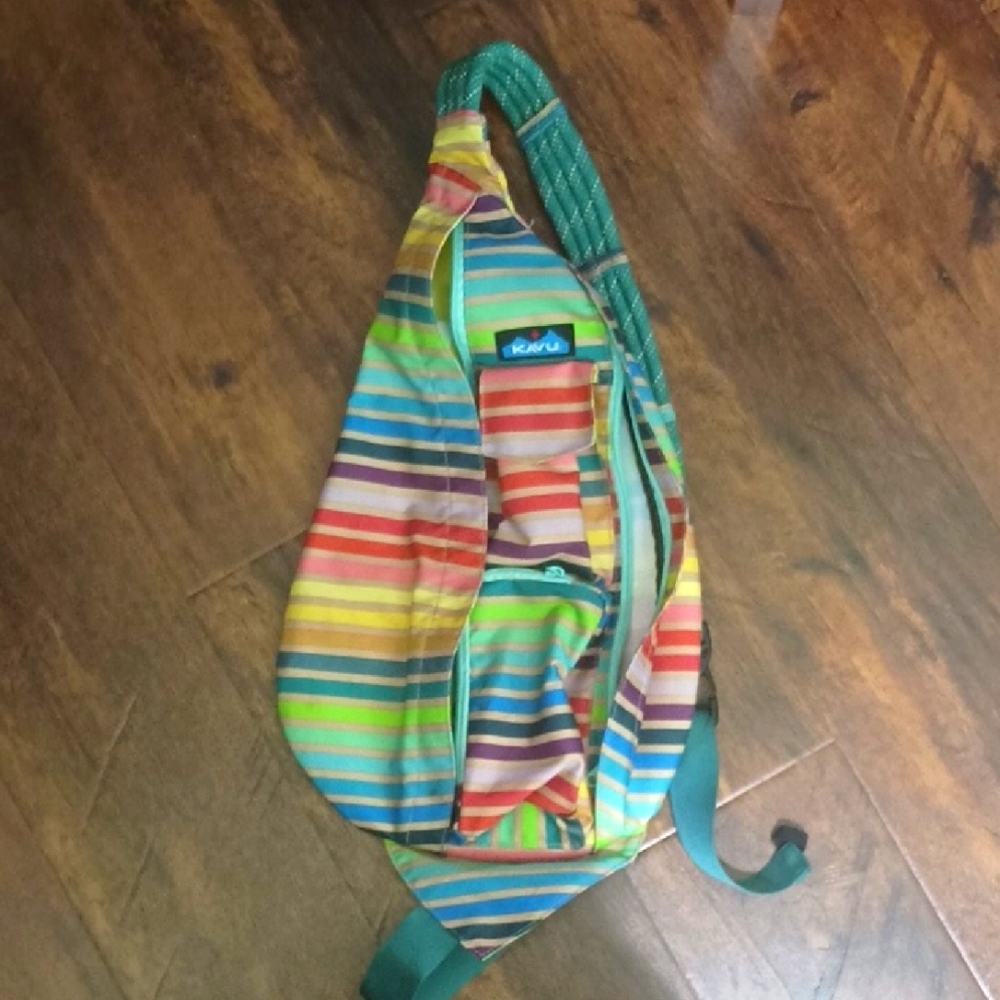 Kavu Colorful Striped Sling Bag